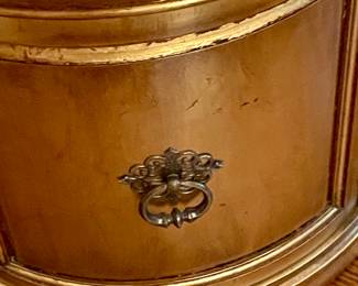 WEIMAN FURNITURE COMPANY - CIRCULAR TOWER CURIO CABINET VITRINE