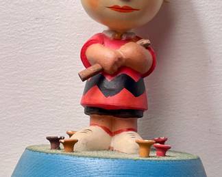 VINTAGE ANRI PEANUTS/CHARLIE BROWN MUSIC BOX