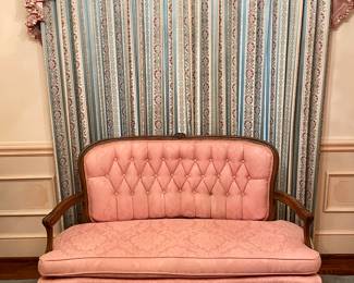 ANTIQUE PARLOR/FOYER BENCH/SOFA