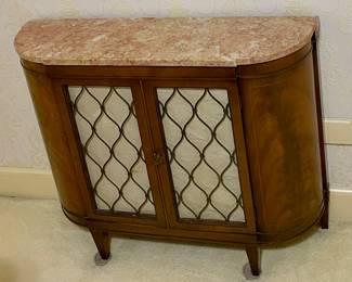 ANTIQUE MARBLE-TOP FOYER CONSOLE