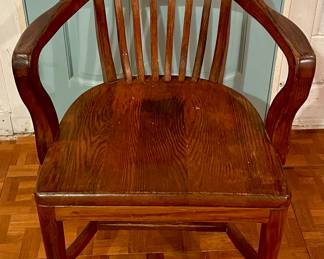 ANTIQUE OAK DESK CHAIR