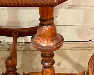 ANTIQUE OCTAGONAL FOYER/ENTRY WAY TABLE by BRANDT CABINETWORKS (HAGERSTOWN, MARYLAND)