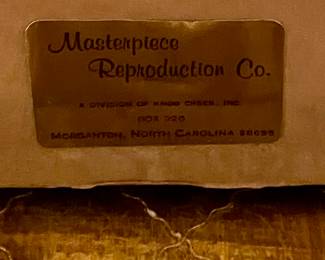 BLOCK PRINT - ORIGINAL ORIENTAL WATERCOLORS ON SILK MOUNTED IN MAHOGANY MIRRORED FRAME #6427