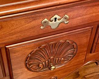 VINTAGE HENKEL HARRIS SOLID WILD BLACK CHERRY LOW BOY