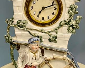 ANTIQUE GRIST MILL CLOCK - GERMANY