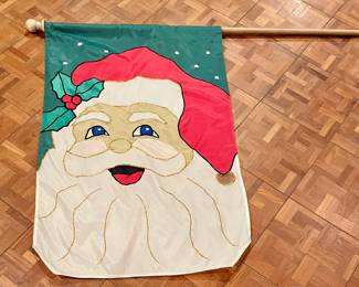 SANTA FLAG, POLE