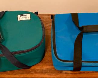 PYREX DISHES & CARRIERS