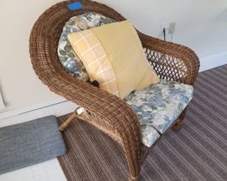 All-weather wicker arm chair