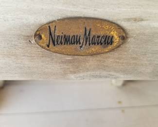 Teak dining set by Neiman Marcus