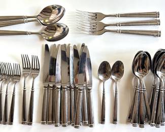 Letang Remy Guy Degrenne Absolu Pattern Flatware Purchased At Williams Sonoma, (51 Pieces)
Lot #: 16