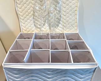 Set 12 Wine Glasses In Quilted Storage Box
Lot #: 155