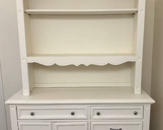 Vintage French Country Style Solid Wood Dresser With Hutch
Lot #: 54