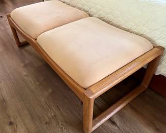 Mid Century Modern Solid Wood Upholstered Bench
Lot #: 34