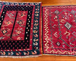 Authentic Moroccan Hand Knotted Wool Rug, Appraised For $100 (3x5") & Other Hand Knotted Rug
Lot #: 32