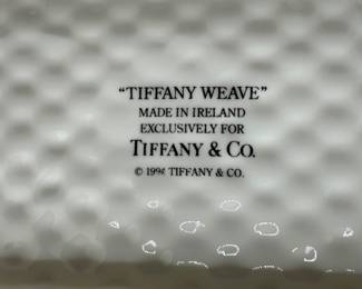 Tiffany & Co. "Tiffany Weave" Platter, 1994 Made In Ireland
Lot #: 21