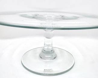 Krosno Large Glass Cake Platter, Poland, Appears Unused
Lot #: 189