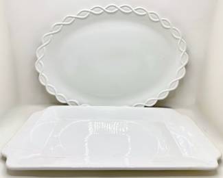 Extra Large Platters: Oval By Neuwirth, Italy & Rectangular By A. Santos, Portugal
Lot #: 101