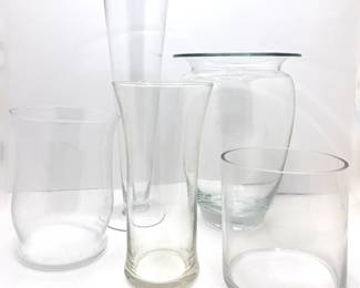 5 Large Glass Vases
Lot #: 191