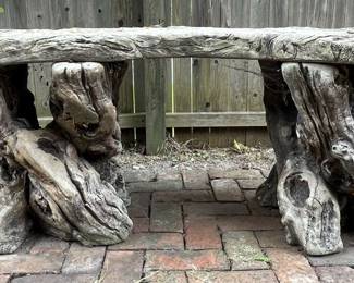 Timber Concrete Rustic Outdoor Bench
Lot #: 70