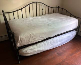 Iron Twin Sized Bed With Trundle On Wheels
Lot #: 53
