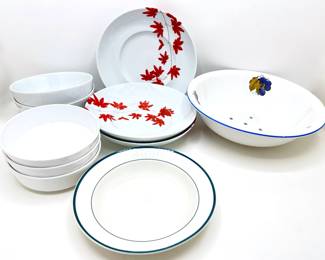 10 Bowls: Grape Bowl, Mikasa Floral Bowls & White Bowls By Centura & Everyday White
Lot #: 168