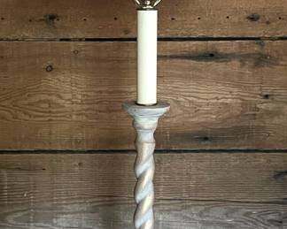 Vintage Distressed Wood Tall Table Lamp
Lot #: 160