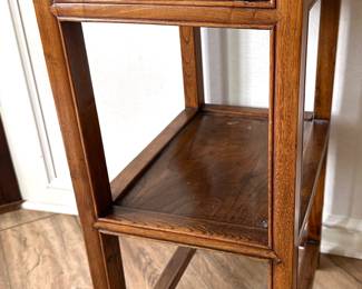 Small Olid Wood Side Table With Drawer
Lot #: 80