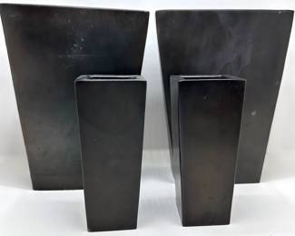 4 Pottery Barn Metal Rectangular Vases
Lot #: 182