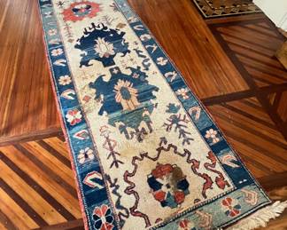 Authentic Indo-Pakistan Hand Knotted Wool Runner Rug, Appraised For $150 (2'3"x14'6")
Lot #: 31