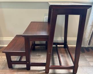 Frontgate Teak Folding Library Steps
Lot #: 86