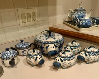 Vintage Temptation by Tara old world cow casserole dishes