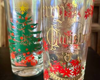 Lovely sets of Culver holiday highballs