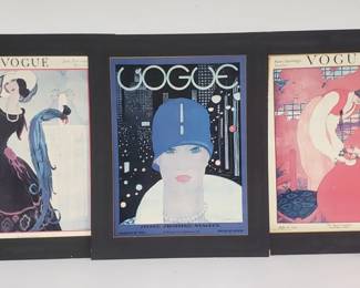 Lot # : 207 - Group of 3 Vogue prints

