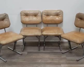 Lot # : 70 - 4 mid century modern tubular chrome
