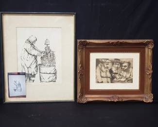 Lot # : 322 - Pair of pencil signed & numbered lithographs
