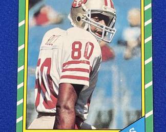 Lot # : 500z - 1986 Topps Jerry Rice rookie card
