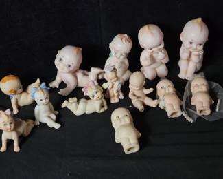 Lot # : 482 - 13 vintage Kewpie bisque dolls various sizes
