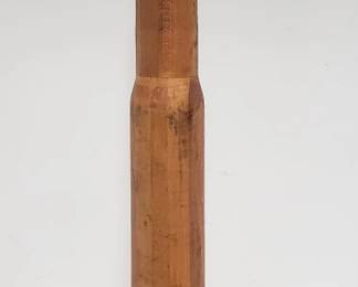 Lot # : 221 - Movie prop MK 650 wood dummy artillery shell 
