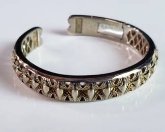 Lot # : 12 - Tacori sterling and 18kt gold cuff bracelet
