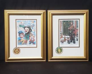 Lot # : 319 - Pair of pencil signed & numbered lithographs,
