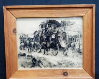 Lot # : 499 - Silkscreen on glass
