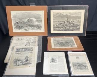 Lot # : 331 - Large group of etching of U.S. historical events
