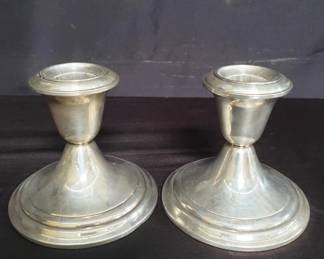Lot # : 112 - Pair of Gorham weighted sterling silver
