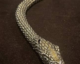 Lot # : 371v - Men’s Gothic dragon bracelet
