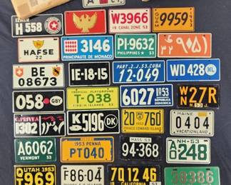 Lot # : 348 - General Mills metal vintage mini license plates

