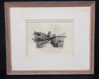 Lot # : 154 - Valerie Fratt pencil signed charcoal on paper
