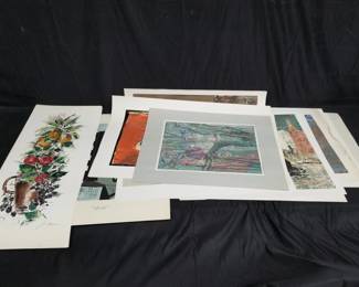Lot # : 216 - Large portfolio of mid-century silkscreen prints
