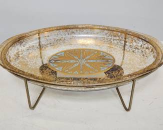 Lot # : 555 - Vintage Georges Briard Pyrex gold & turquoise
