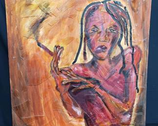 Lot # : 151 - Mixed media on canvas
