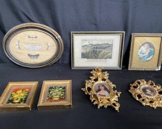 Lot # : 327 - Group of miniature paintings etc

